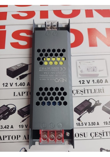 24v 60w 2.5 A Slim Metal Kasa Adaptör 1 Adet