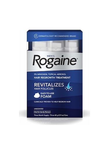 Rogaine Men Hair Regrowth Treatment Köpük 3 x 60 ML