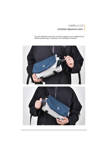 Erkekler İçin Şık Ve Fonksiyonel Omuz Çantası Modaya Uygun, Rahat Ve Çok Amaçlı Erkek Göğüs Çantası, High-end Tasarım İle Günlük Kullanım İçin Pratik Erkek Omuz Askılı Çanta Lacivert