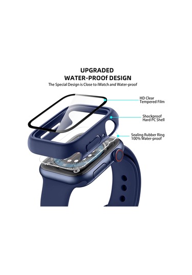 Springsun iOS Uyumlu Watch 36925 Nesil 42mm Serisi İçin 3 Adet Saat Kılıfı Ekran Akıllı Saat (İthalatçı Garantili)