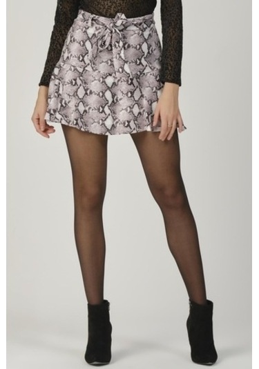 Shahiqa Kadın Desenli Volanlı Etek