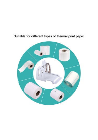 Skycity Beyaz Abs Malzeme Etiket Tutucu, Isı Hassas Yazıcı İçin 23x15.5x15.5cm Boyutlu Destek Aparatı