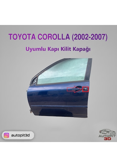 Toyota Corolla 2002 2007 Uyumlu Kapı Kilit Kapağı