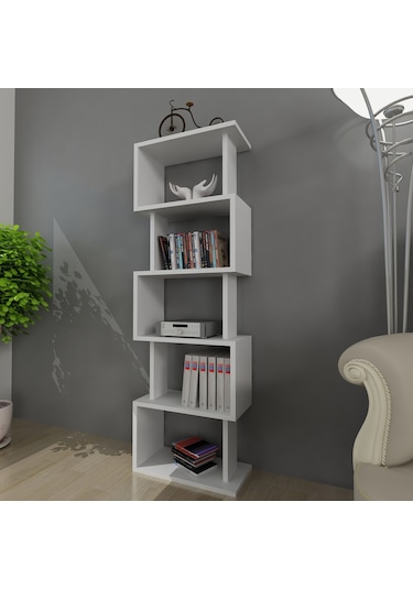 Moonlife Moonlife Zero Dekoratif Kitaplık Beyaz
