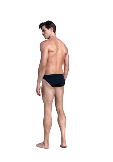 Doreanse Erkek Logo Baskılı Slip Mayo 3844-siyah