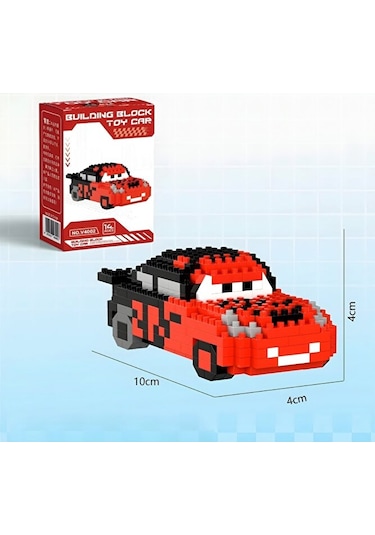 Brıcks Cars Filmi Seti - Şimşek Mcqueen Ve Chick Hicks Yarış Seri