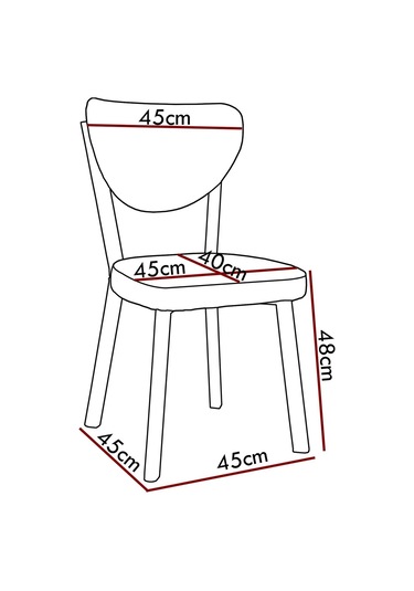 Nemeron Mutfak Masa Sandalyesi Kafe Restoran Yemek Odası Çizgili Yarmalı Sandalye Silinebilir - Yeşil Kahverengi
