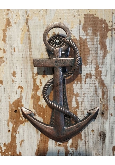 House2Home Pirinç Çıpa Kapı Tokmağı, Tak Tak