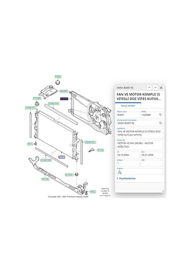 Fan Motoru Komple +ac Focus C.max 1.6 Tdcı 04 Kal 418000 - 3m5h 8c607 Rj