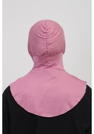 Pratik Esnek Likralı Boyunluklu Geçmeli Bone Pembe