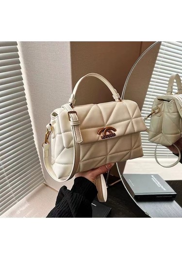 Jzcat Kadın Üst Düzey Çok Yönlü Günlük Sokak Postacı Çantası - Beyaz