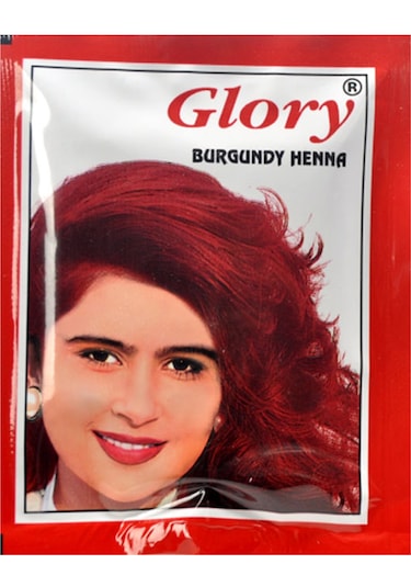 Glory Kızıl Hint Kınası (Burgundy Henna) 10 Gr Paket