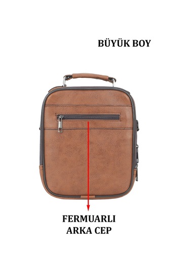 Büyük Boy Kasalı Erkek El ve Omuz Çantası Su Geçirmez Dış Yüzey