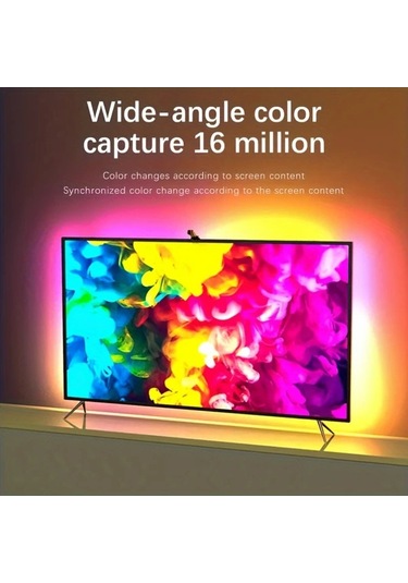 Honeybeeshop Eıssloly Rgbıc Led Tv Arka Aydınlatma Şeridi 5m 16 4ft Ar Sensörlü Uygulama Müzik Uyumlu Usb Güçlü 35 80 İnç Tv Monitör Oyun Yatak Oturma Odası