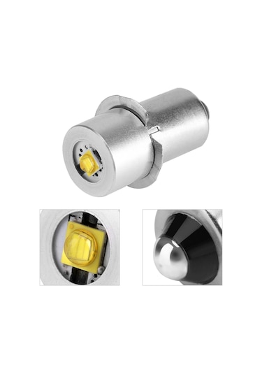 Springsun P13.5s Fener Değişim Ampülü 3w 3v - Parlak Beyaz Işık, Kolay Kurulum, Uzun Ömürlü Metal Tipi