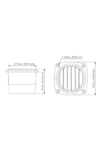 Seaflo Tekne Havalandırması. Karavan Havalandırma. Seaflo Boru Tip 75mm