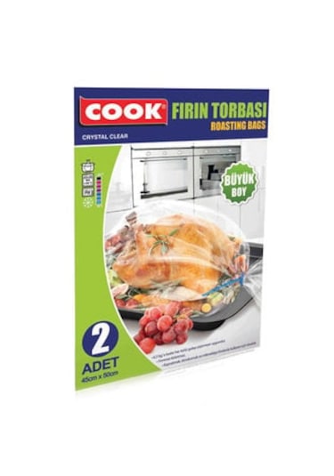 Cook Hindi Boy Kızartma Torbası 45cm 50cm 2 Li 5 Adet