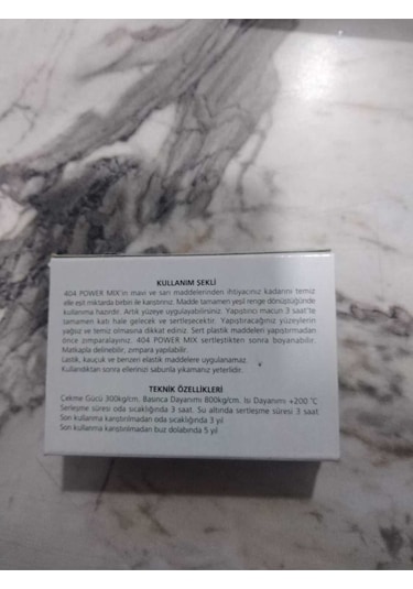 404 Plastik Çelik Macun Yapıştırıcı 80 Gr