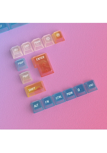 Nebula Bulutu Keycaps Renkli Sisli Mekanik Rgb Klavye Tuş Takımı Blue