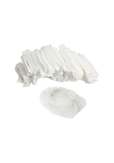 Trendooze Tek Saç Parça Örtüsü Olmayan Net Kullanımlık Kap Kabarık Dokuma Beyaz Baş 100 Zd