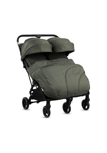 Kraft Duplo İkiz Bebek Arabası Yeşil