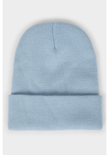 Defacto Kadın Dokuma Etiketli Bere F3163ax25wnbe2 Mavi-be2