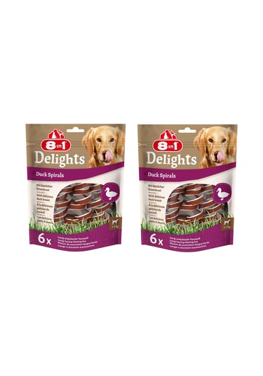 8in1 Delights Duck Spirals Ördekli Burgu Ödül 6 Lı X 2 Adet