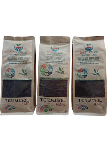 Organik Bitki Besin Gübresi Biohumus Humic 1250 Ml 3 Adet Set