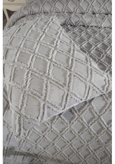 Çeyiz Diyarı Vesya 2 Parça Tek Kişilik Pike Takımı Gri Gri