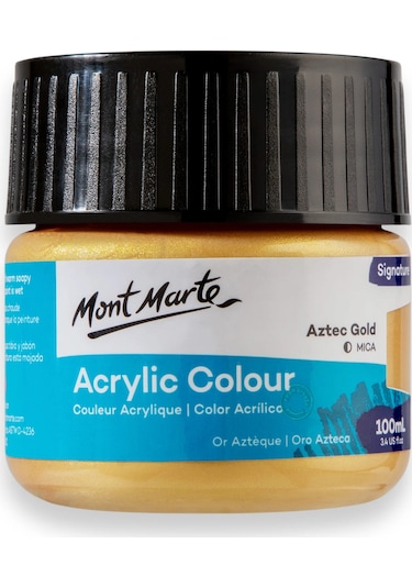 Akrilik Renkli Boya Signature 100ml - Aztec Gold Çok Renkli