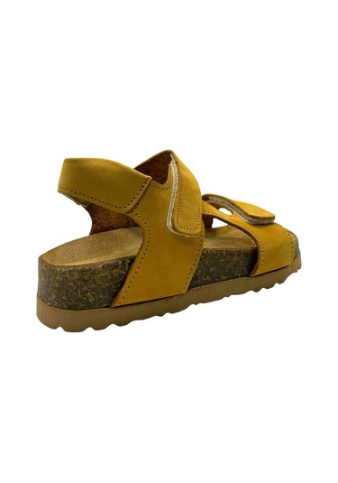 Tuğba Ortopedi 303 Anatomik Çocuk Deri Sandalet Sarı