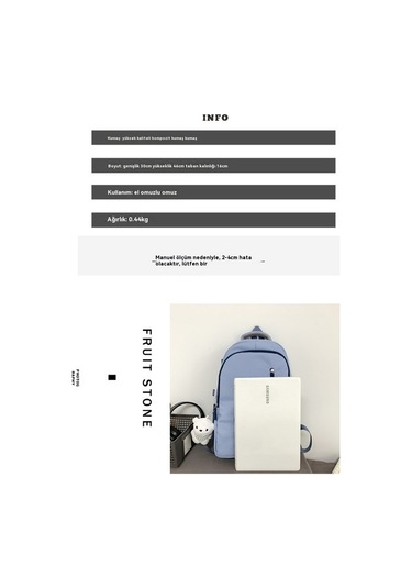 Sırt Çantası Erkek Üst Düzey Büyük Kapasiteli Sırt Çantası Lise Öğrenci Çantası Üniversite Öğrencisi Basit Gündelik Kırmızı - Gri