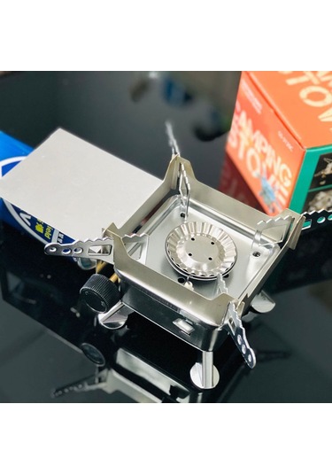 Ranyeek Katlanabilir Mini Gaz Çörekçisi - Inox Malzeme, Isıtma Tabanı, Rüzgar Engeli Ve Depolama Çantası Dahil Çok Renkli