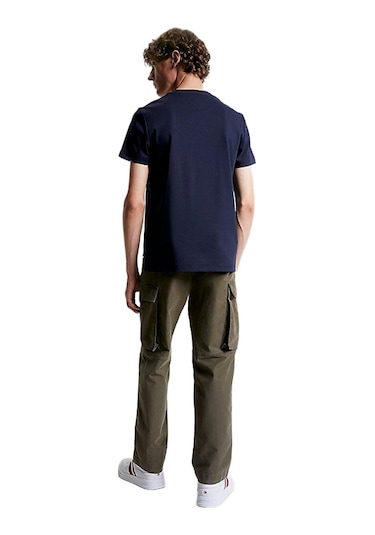 Tommy Hilfiger Mw0mw33202 Luxury Erkek Tişört Mavi