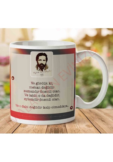 Cahit Zarifoğlu Ve Gördük Ki İki Tarafı Baskılı Kupa Bardak.jpg