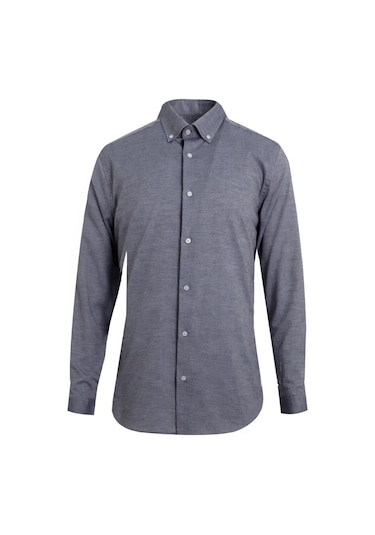Uki Antrasit Comfort Fit Uzun Kol Gömlek Antrasit