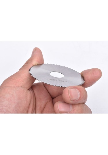 Konesam Masaüstü Minyatür Testere İçin 63mm 0.6mm Hızlı Çelik Testere Bladesi, İnce Ahşap/plastik Kesim, 2 Adet Paket