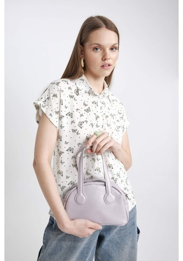 Defacto Kadın Suni Deri El Çantası B9353AXNSPR46 Mor