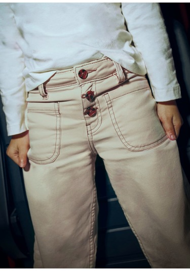 Mayoral Kız Çocuk Denim Pantolon 4576 Bej