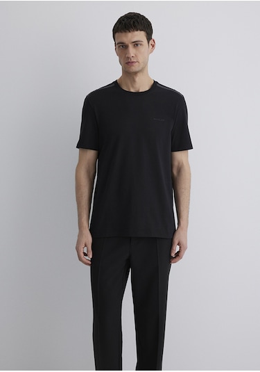Mavi Siyah Erkek T-shirt M0612689-900 Siyah