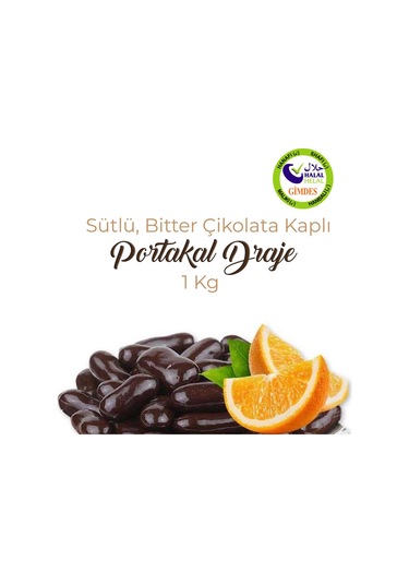 Milat Sütlü, Bitter Mix Çikolata Kaplı Portakal Draje 1 KG