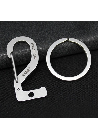 Pazly Yürüyüş Ve Pratik Paslanmaz Karabina Kampçılık, İçin Geeroyoo Dayanıklı Çelik Balıkçılık Anahtarlık Aksesuar - Ap