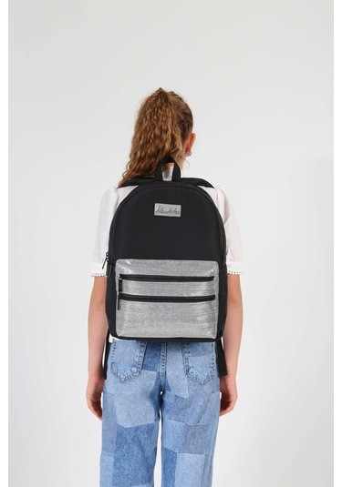 Kaukko Magic Dreams Kız Çocuk Dört Bölmeli Siyah Okul Sırt Çantası İlkokul+ortaokul - K1813 Siyah