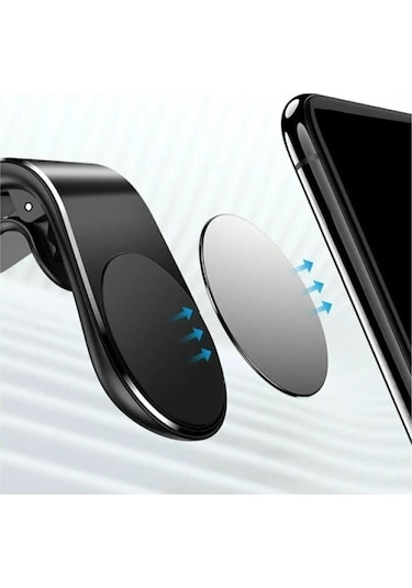 Rowen Mıknatıslı Siyah Araç Içi Telefon Tutucu
