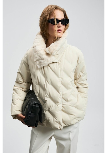 Lufian Monica Ekru Kadın Mont 122120047 Ekru
