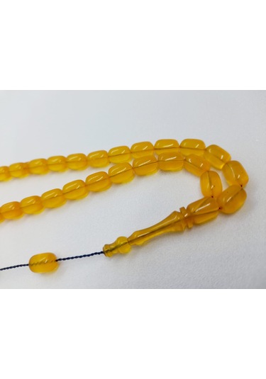 Soma Tesbih El Boy Kuru Torna Üst Segment Kehribar Tesbih 6 x 9