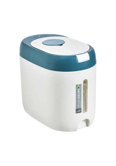 Pazly Pp Malzemeyle Mutfak Mühürlü Nem Toz Geçirmez Pirinç Depolama, 10kg/5kg, 30x8x19.5x26.5cm/30.8x19.5x18cm 3 Izgara