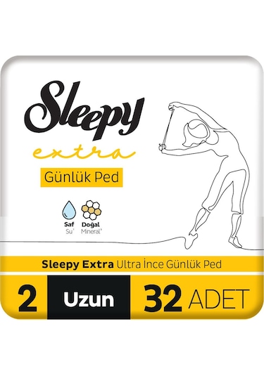Sleepy Extra Ultra İnce Günlük Ped Uzun Ped 32 Adet