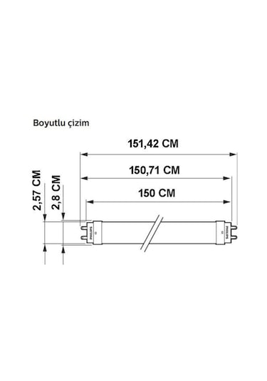 Philips 20W 840 Gün Işığı Led Floresan Ampul 150 CM