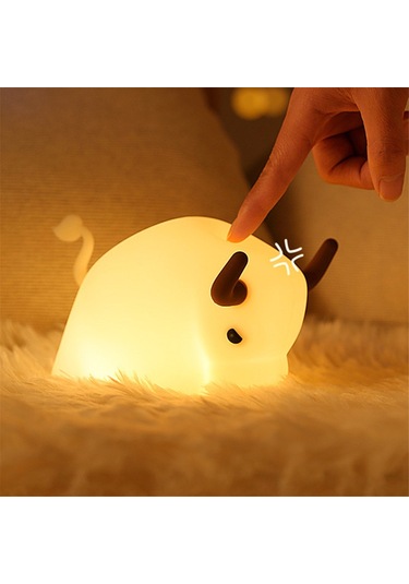 Nayomiglow İnek Gece Lambası Yumuşak Silikon Led Işık Şarj Edilebilir Sevimli Hayvan Gece Lambası Usb Kablosu İle Oda Yatak Odası Dekoru İçin Beyaz Nayomiglow İnek Gece Lambası Yumuşak Silikon Led Işık Şarj Edilebilir Sevimli Hayvan Gece Lambası Usb Kablosu İle Oda Yatak Odası Dekoru İçin Beyaz